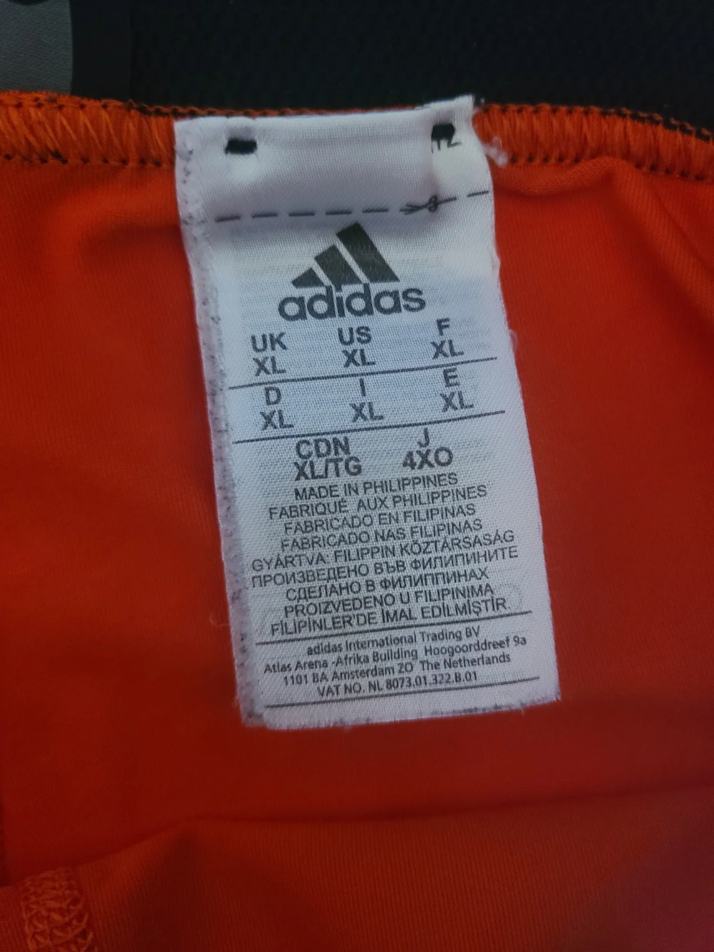 Adidas Techfit Climalite Compression Tights Men's XL Orange Athletic Leggings